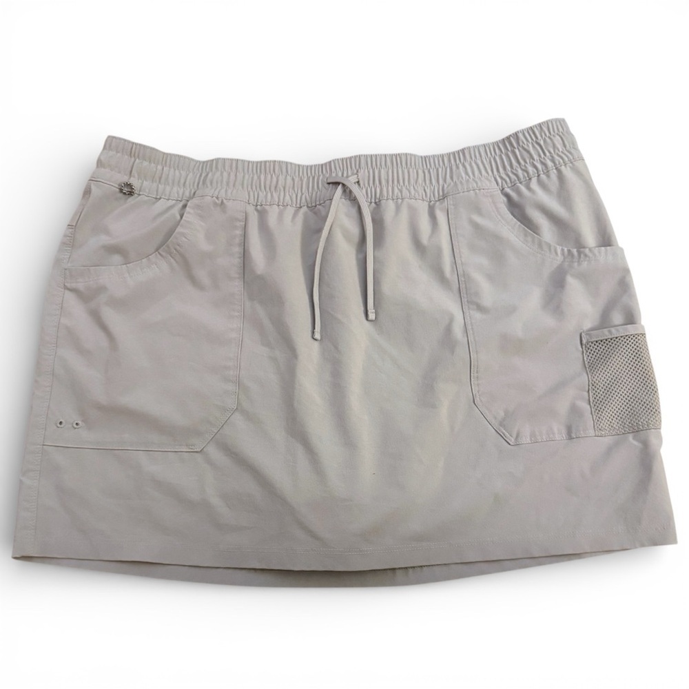 Columbia PFG Women’s XL Gray Skort Omni-Shade Fishing Athletic Lined